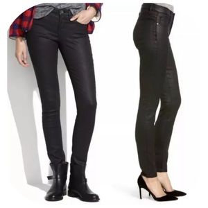 Madewell black skinny jeans sz 28